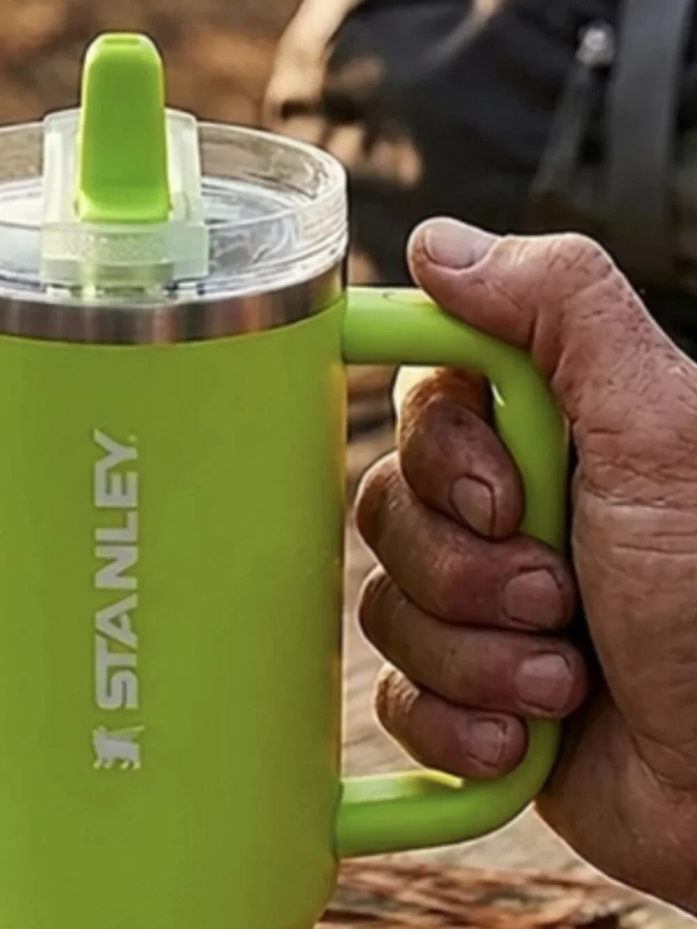 Stanley 30oz Quencher ProTour Flip Straw Tumbler In Chartreuse. NEW - Picture 3 of 8